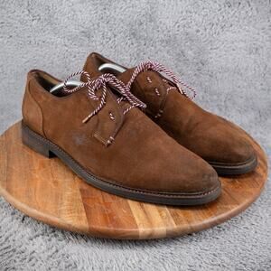 Aston Grey Crerraven Oxford Collection Mens Lace Up Brown Leather Shoes Sz 11.5